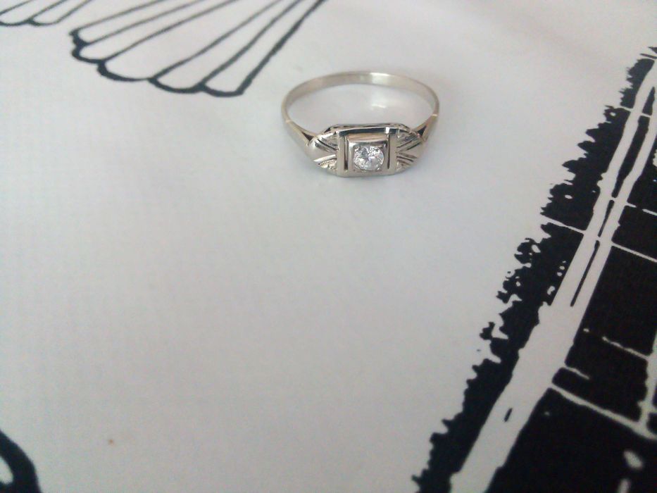 Винтидж руски диамантен пръстен