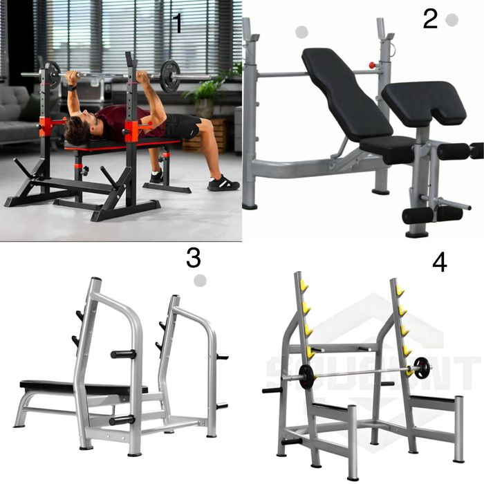 Стойка для штанги Скамья для жим лёжа Лежак подштанга разного