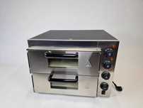 Cuptor Electric Dublu pentru Pizza 40 x 40 cm Otel Inoxidabil