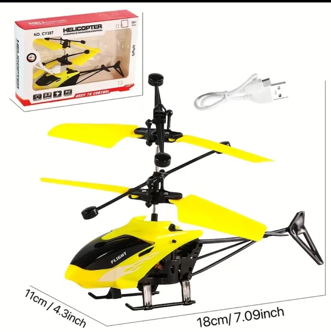 Elicopter copii cu senzor de înălțare și acumulator integrata