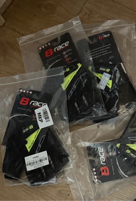 Manusi ciclism cu gel B-RACE BUMP - M/L