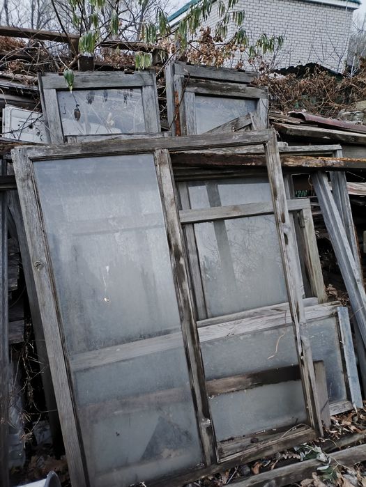 Окна деревянные, б/у