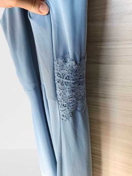 Дълга официална рокля VILA, синя, размер 40