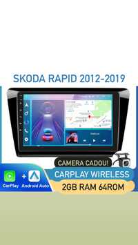 Navigatie Skoda Rapid Android 2012-2019 Seat Toledo 2GB Camera Cadou!