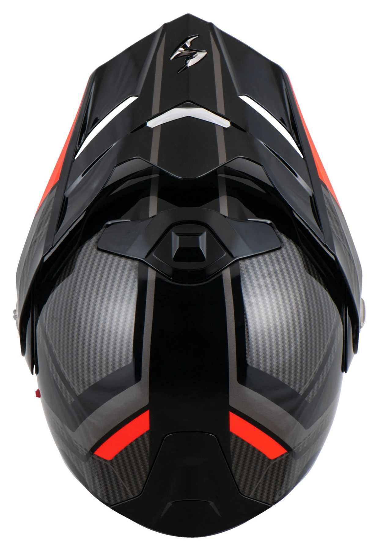 Отваряема мото каска SCORPION ADX-2 LEWIS Red Gloss ,вградени очила