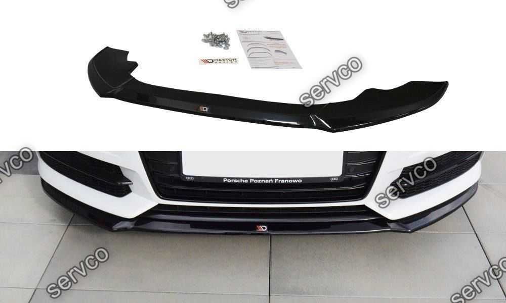 Prelungire bara fata Audi A6 C7 4G S-Line 2014- 2018 v1 - Maxton