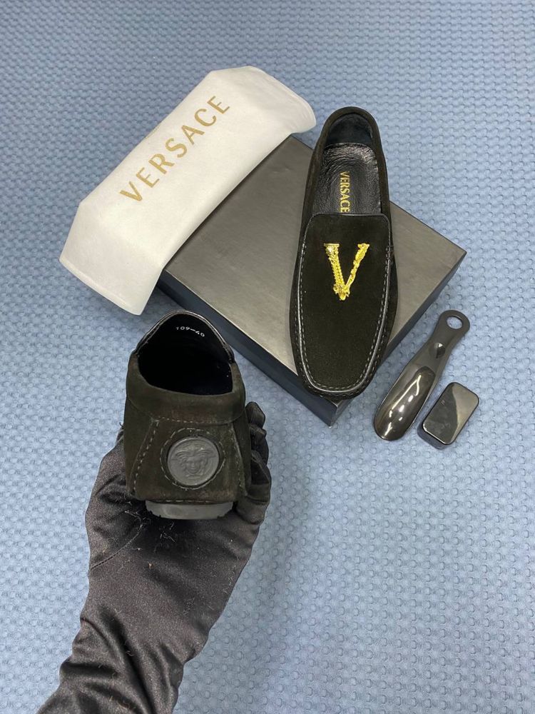 Pantof-Mocasini Versace bărbați-model disponibil 3culori-Piele natura