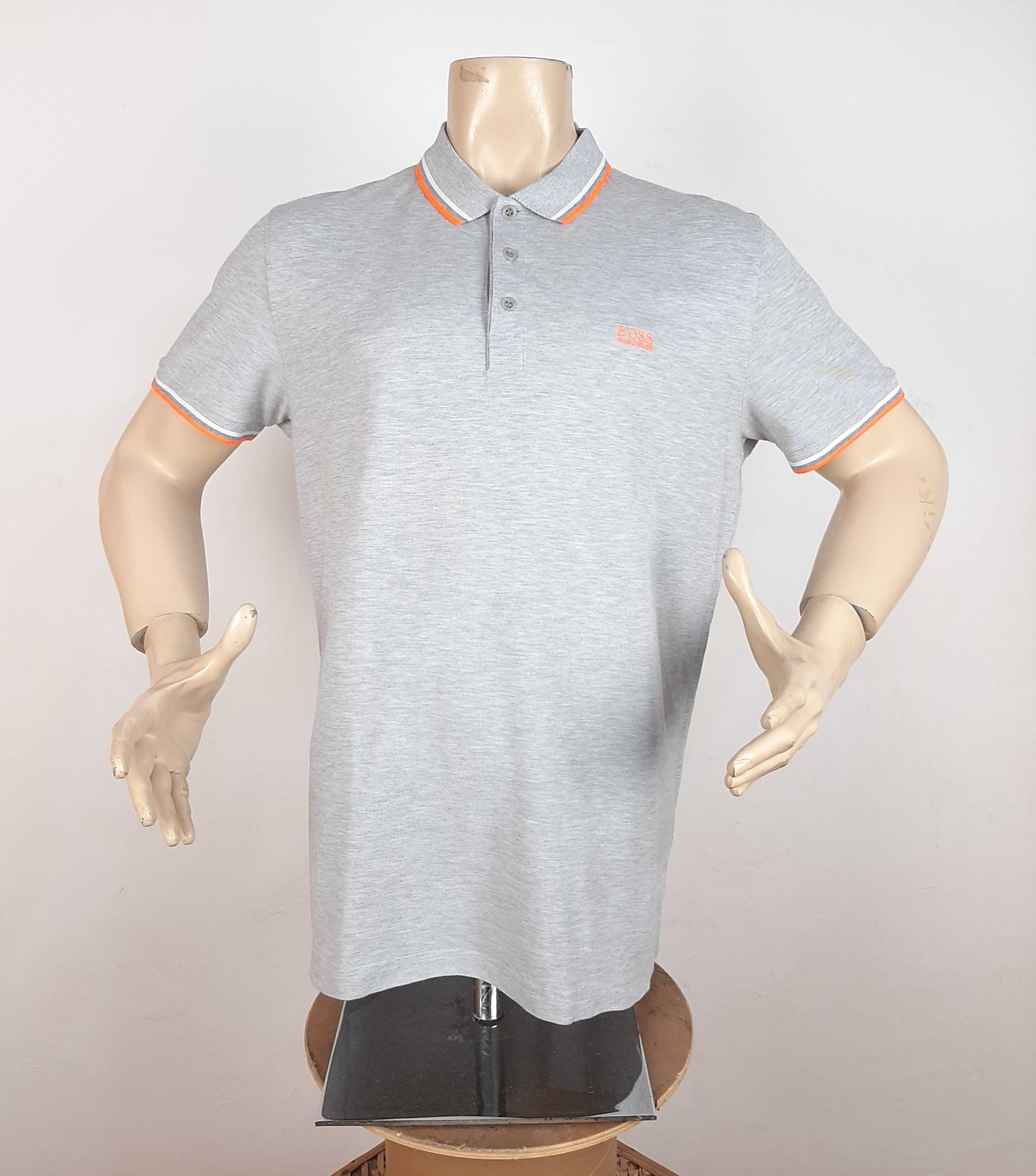 Hugo Boss Paddy 2 - Оригинална мъжка тениска с яка р-р XL
