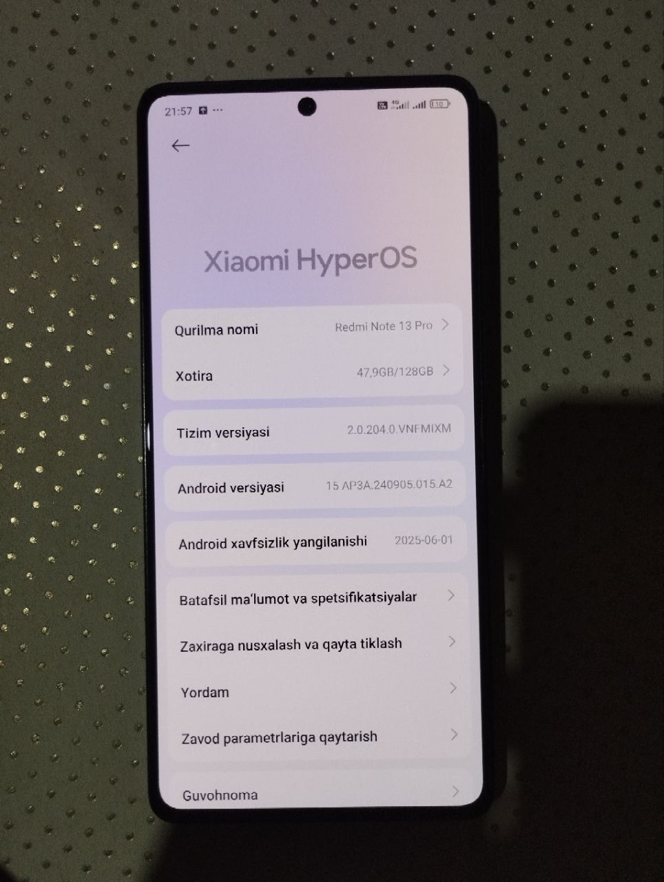 Redmi note 13 pro sotiladi