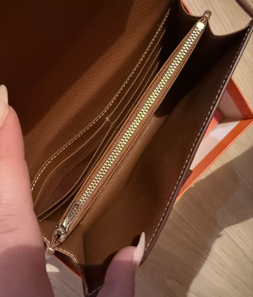 Чанта/клъч Hermes естествена кожа