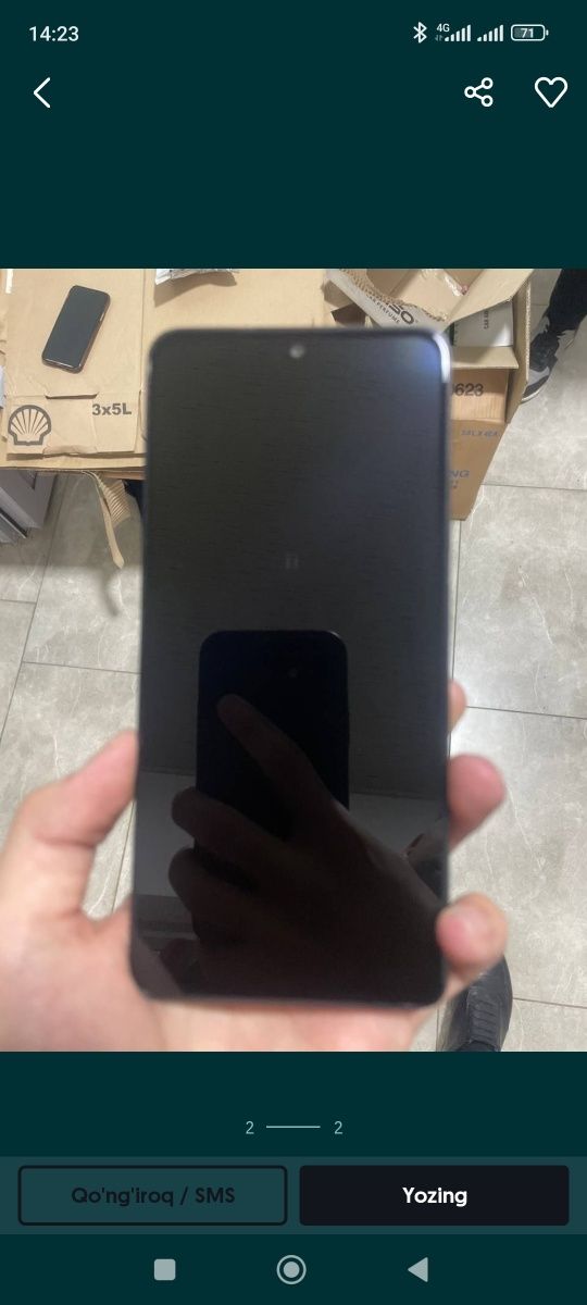 Redmi 12 pro Redmi note 12 pro
Xotirasi 8+8/256GB
Karobka dokument bor