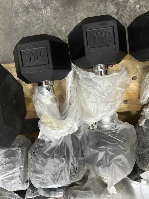 Set gantere hexagonale :2 x 6 kg