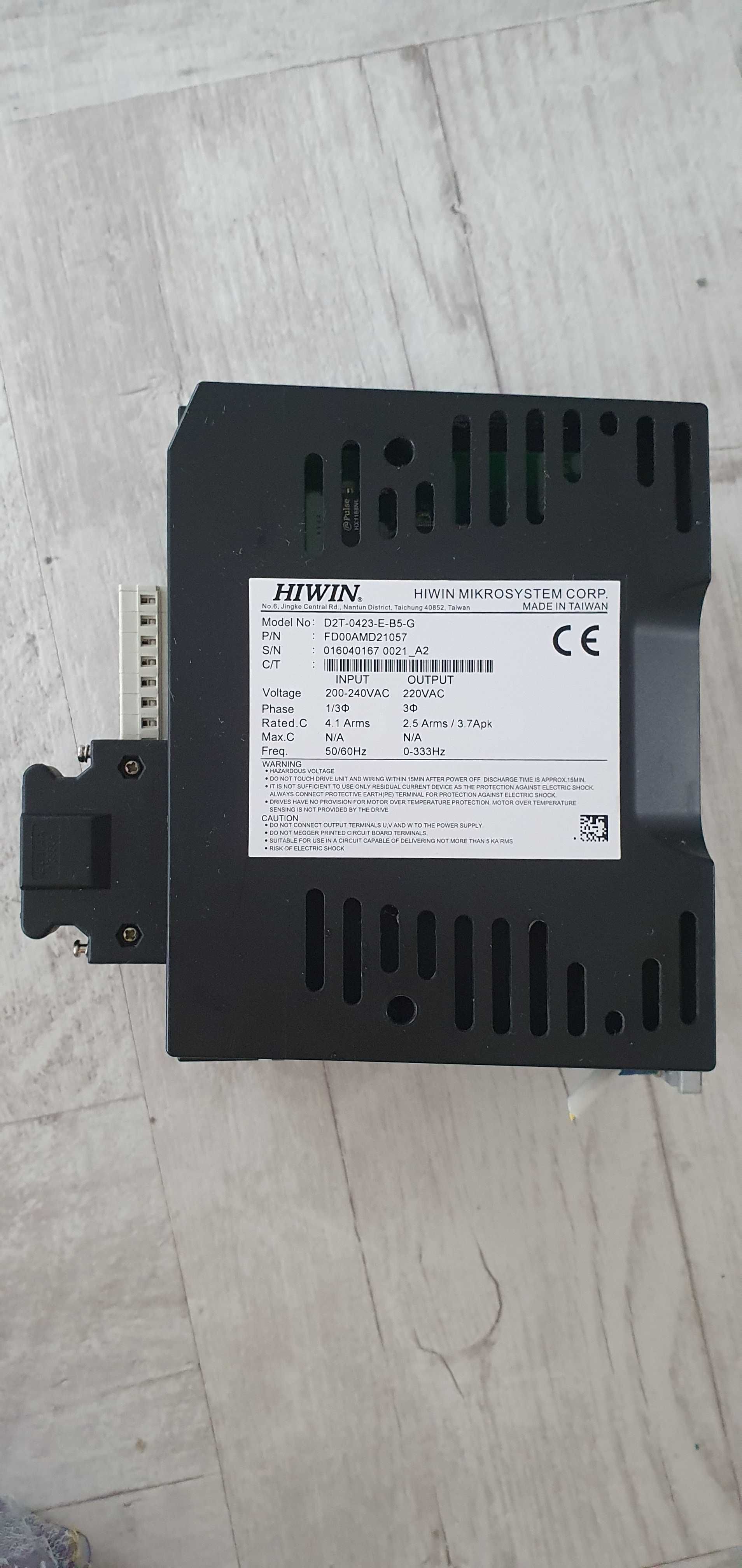 Servo Drive HIWIN Model: D2T-0423-E-B5-G