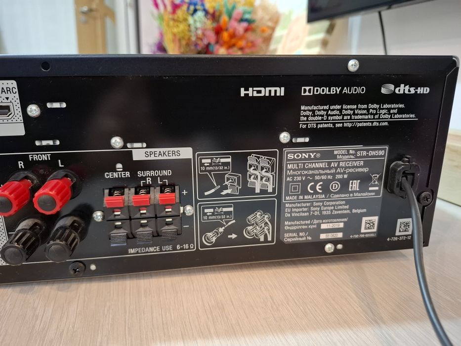 Amplificator/Receiver Sony STR-DH 590 4K 5.2 145w Hi-Res
