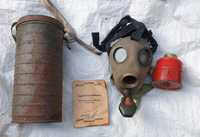 Mască de gaze 1939 românească Antigaz Vulcan
