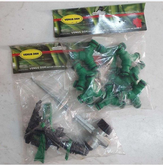 Aspersor plus conectori cu 3 capete