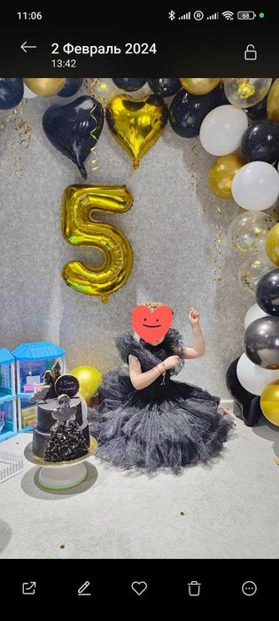 Платье Венсдей на девочку 5-7 лет