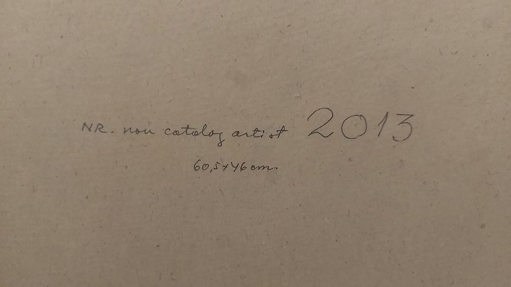 Vând tablou semnat dimensiuni pe spate .