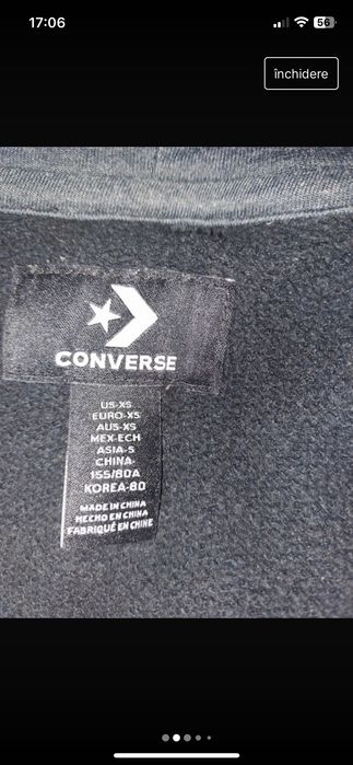 Vând hanorac converse