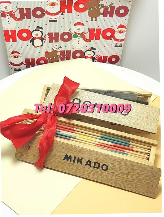 Pachet Cadou Gift  Joc Marocoo mikadoSi Domino  Transport Gratu