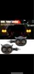 Semnalizari moto LED bufnita cu limini de zi scuter atv