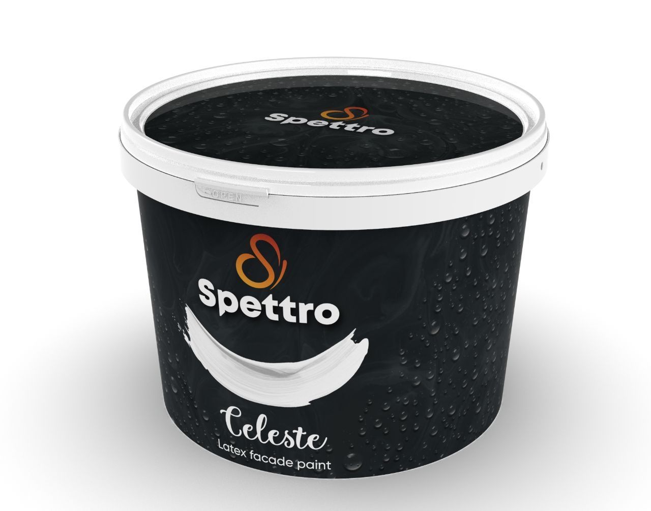 Фасадная акриловая латексная краска под брендом  "Spettro"