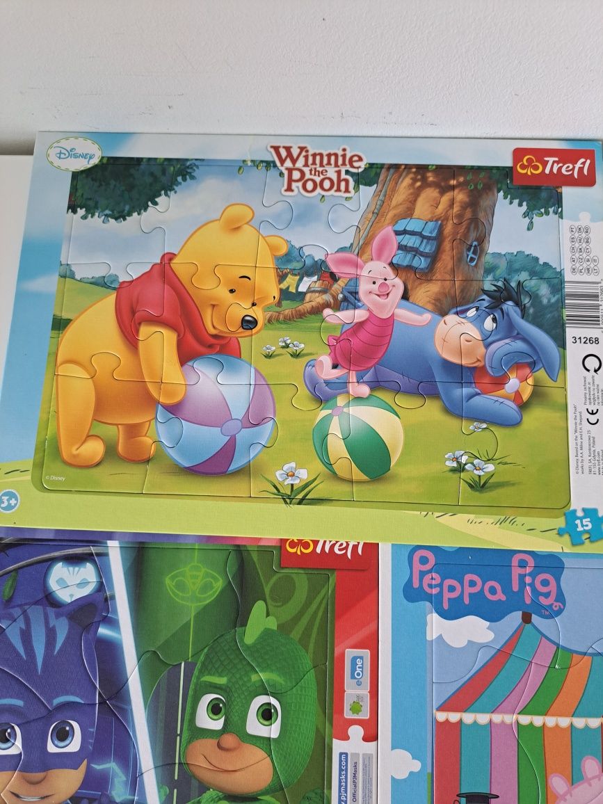 Puzzle peppa winnie si eroi in pijama