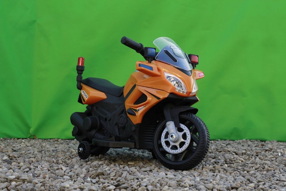 Motocicleta electrica Police 20W 6V 4.5Ah pentru copil 1-3 ani #Orange