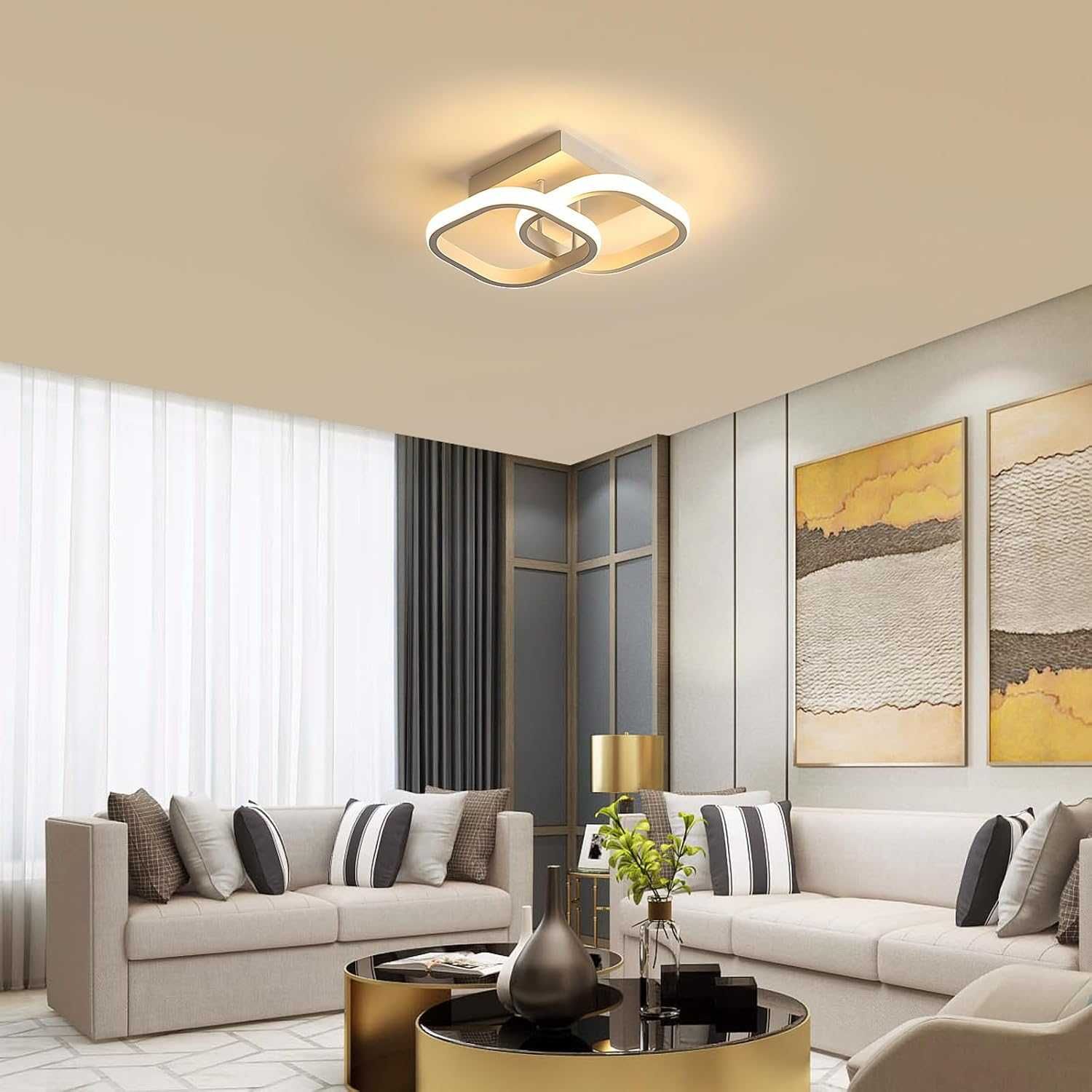 НОВА! LED лампа за таван, 22W, топло бяло, 2475 lm, 29 см