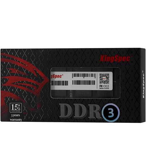 Модуль памяти  KingSpec , DDR3 1600MHz, 8 GB