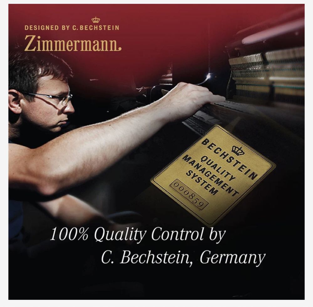 Pianina Zimmermann (by Bechstein)