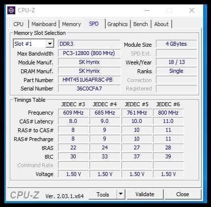 Памет 16GB (4 x 4GB) Hynix   DDR3 1600 (PC3 12800)