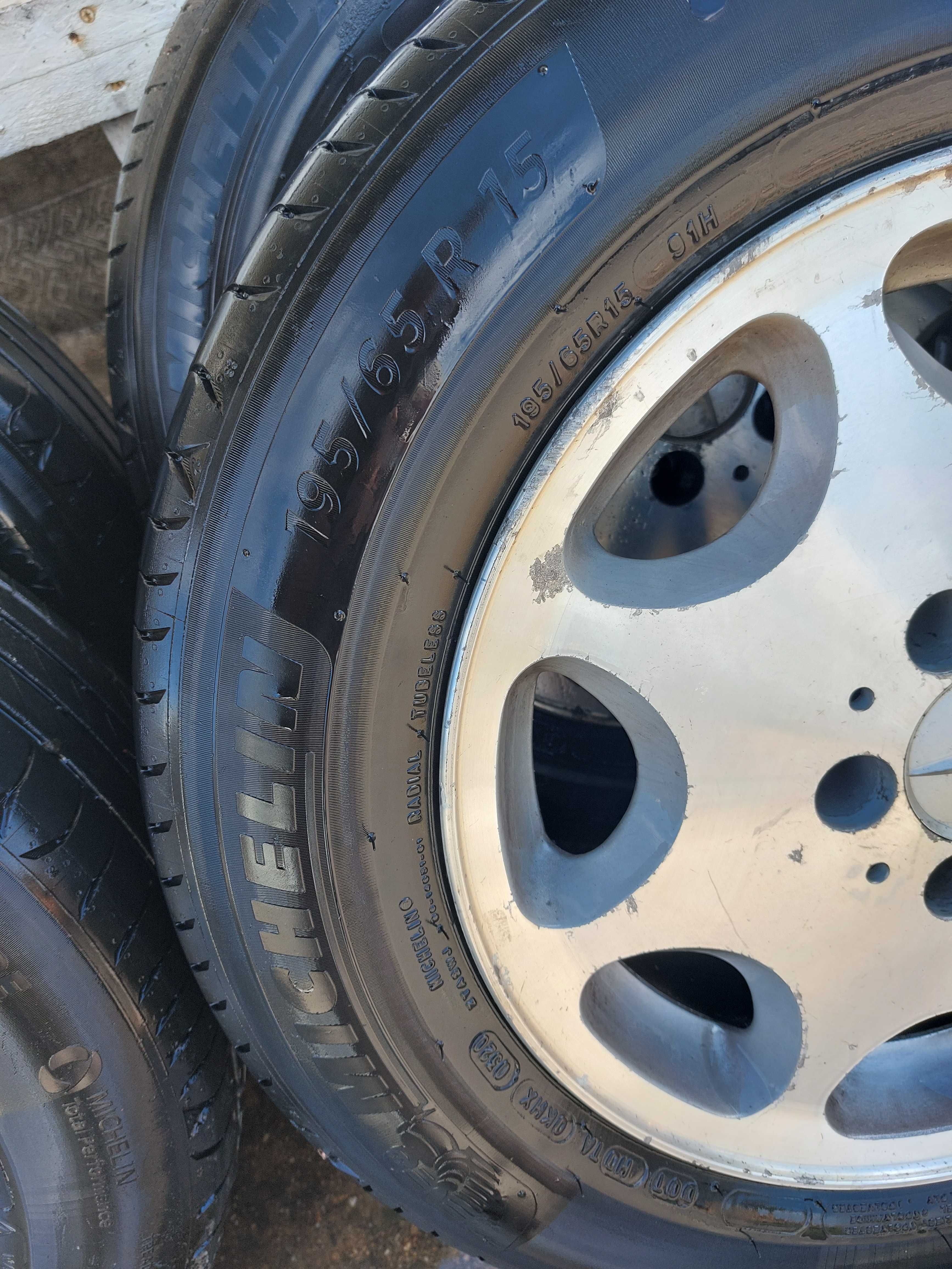 Алуминиеви джанти 15ц 4бр за Мерцедес+Летни Гуми MICHELIN 195/65R15