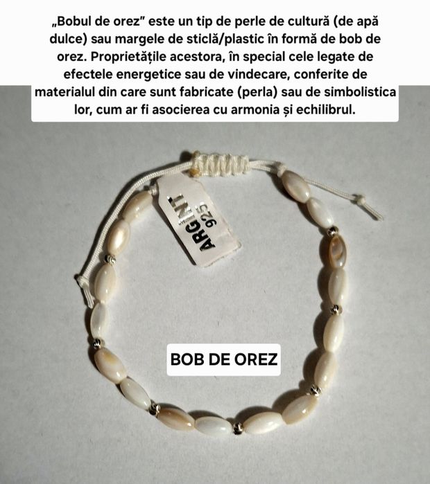 Brățări cu pietre semiprețioase și biluțe din argint