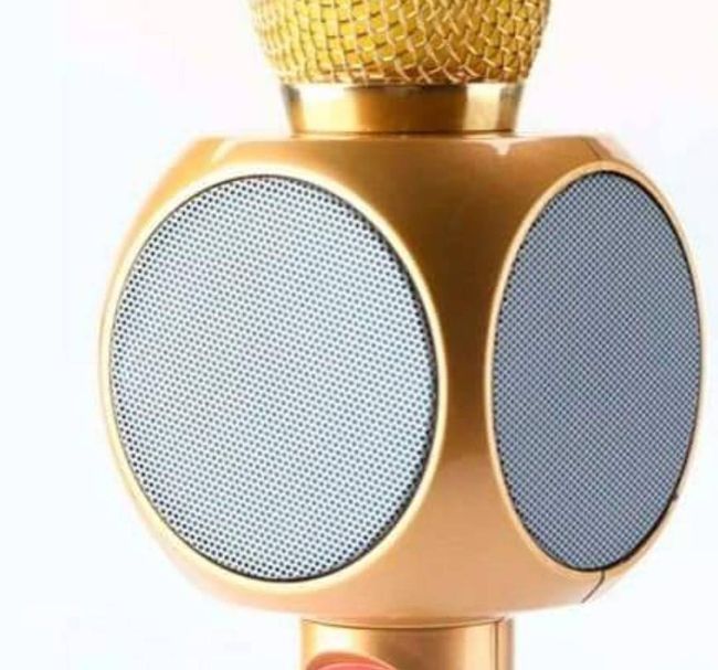 Безжичен Bluetooth тонколона - караоке микрофон с LED светлини