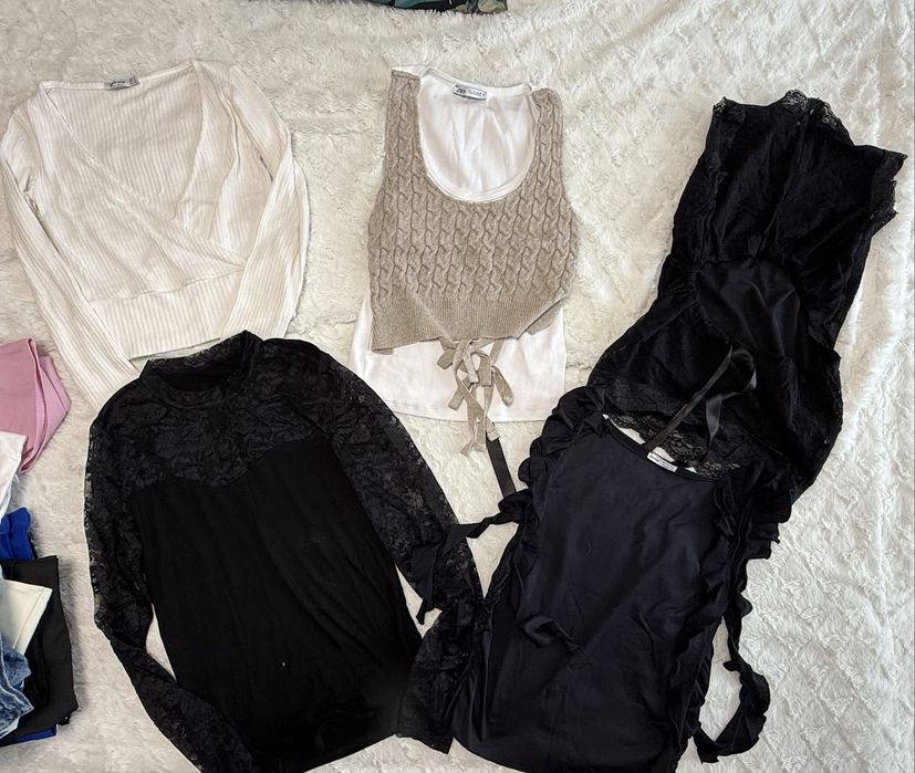 Тениска диор ,  Зара  , жилетка  zara , потник , риза , худи