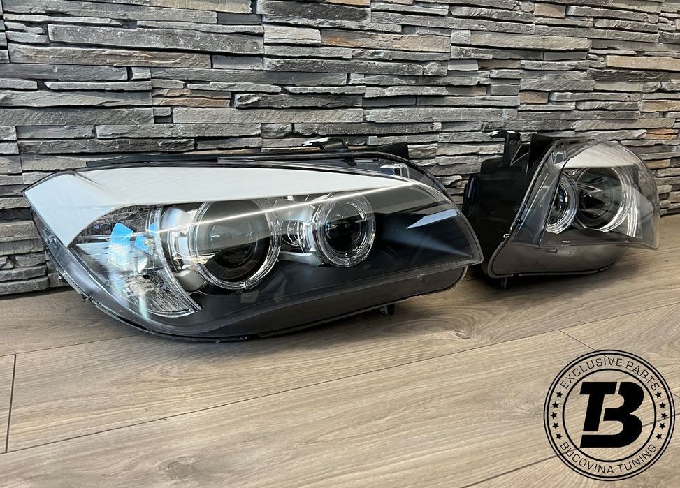 Faruri LED Angel Eyes compatibile cu BMW X1 E84 Xenon Design