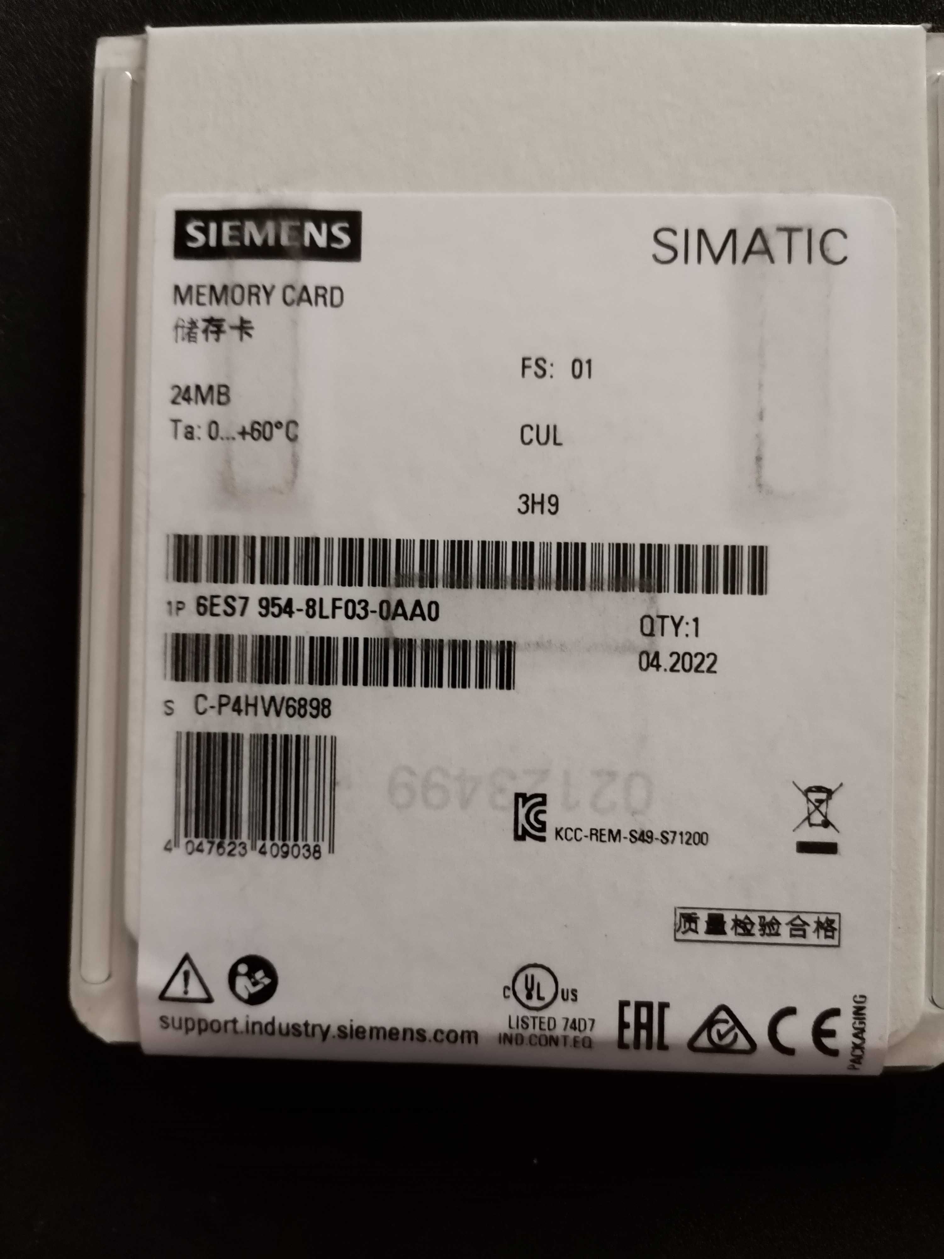 Memory card 24MB siemens