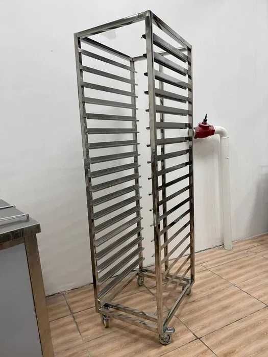 Тележка сервировочная, грузовая,шпилька, противни из нержавеющей стали