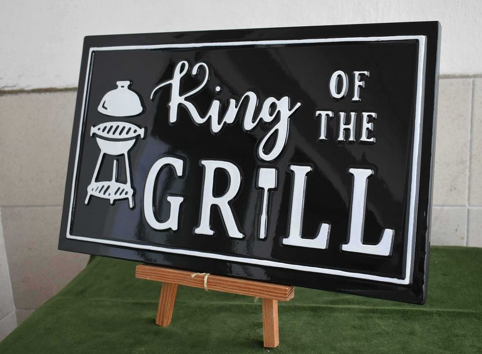 Емайлирана табела на грил майстора