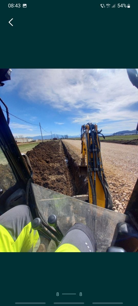 Gauri piloni . Stalpi gard.montaj fose septice.excavare miniexcavator