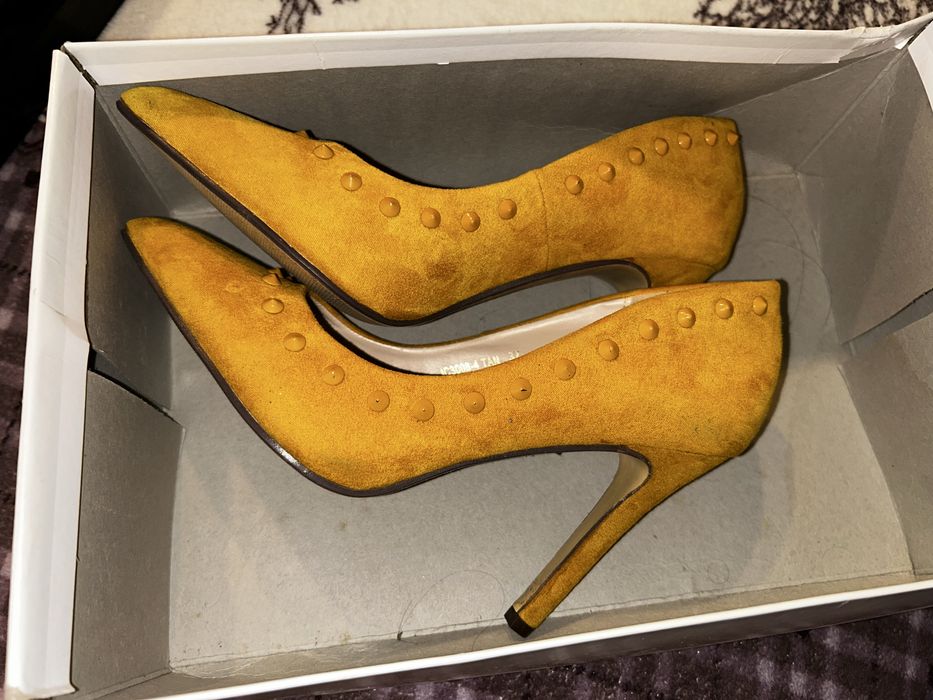 Pantofi damă (galben muștar)
