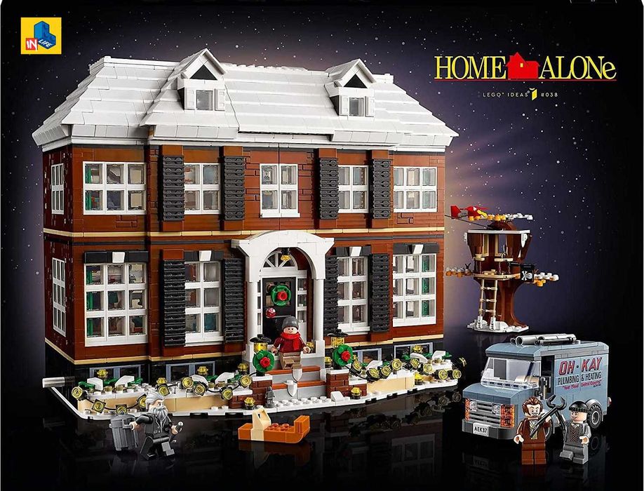 NOU TIP le go HOme ALone + Kit lumini Singur acasa 21330 3955 piese