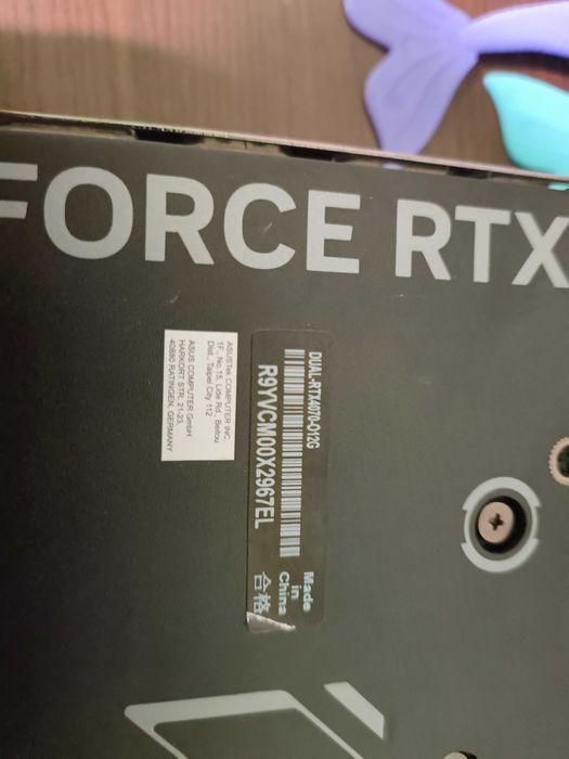 Nvidia ASUS DUAL RTX 4070 OC 12GB GDDR6x