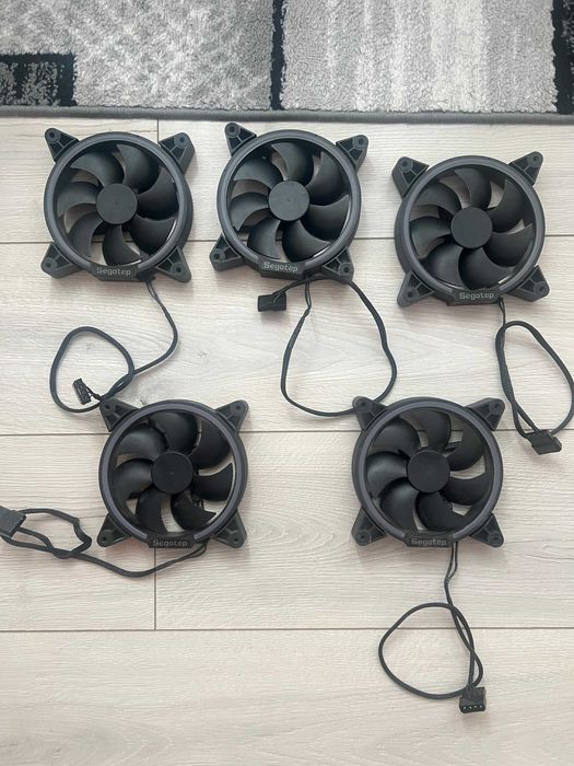 Vand Ventilatoare Segotep Lighting RGB, 140mm, Conector 4-pin Molex
