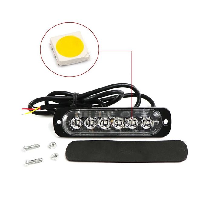 Габарит LED Блиц 12-24V Страничен Габарит, Маркер, Бял за камион, бус,