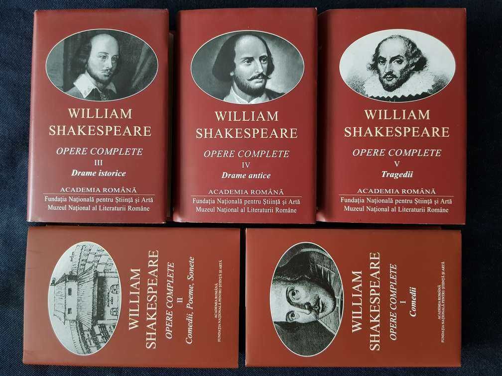 Shakespeare - Opere complete 1-5 (ed. lux, Academia Romana, 5 vol.)