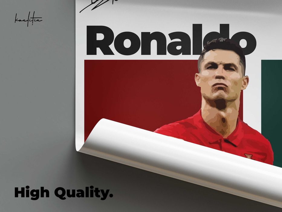 Poster ilustratie Cristiano Ronaldo. Cadou pentru fani.