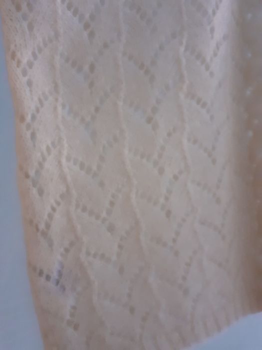 Pulover din mohair și lână, culoarea naturală a lânii