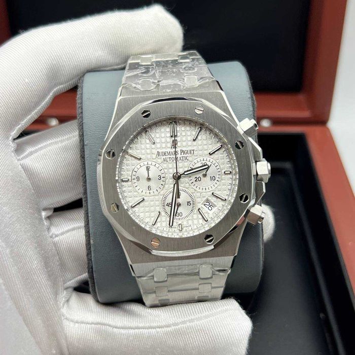 audemars piguet royal oak chrono silver